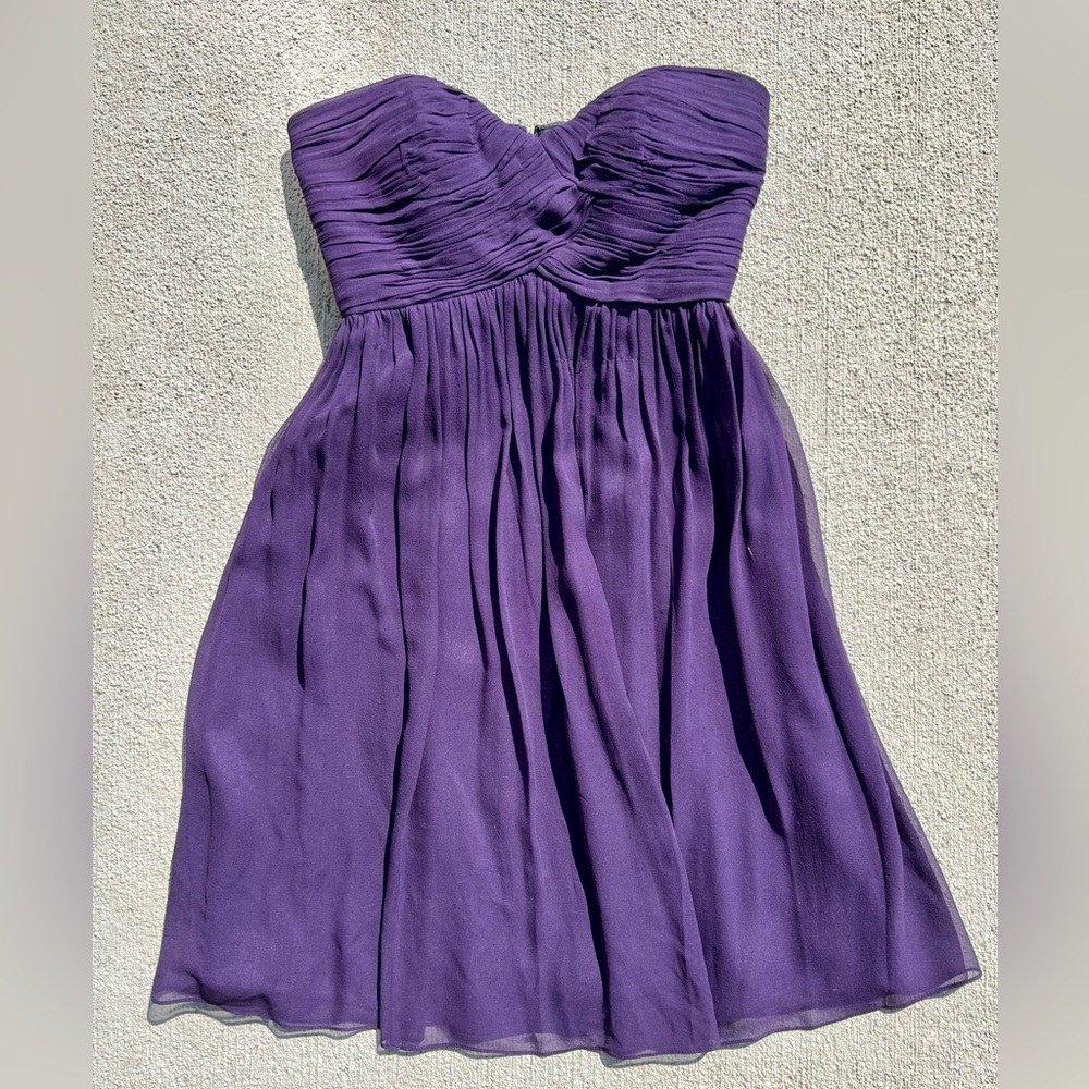 Donna Morgan Purple Chiffon Dress - Size 4